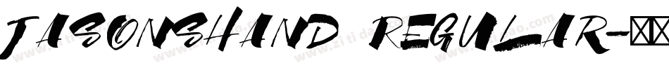 JasonsHand Regular字体转换